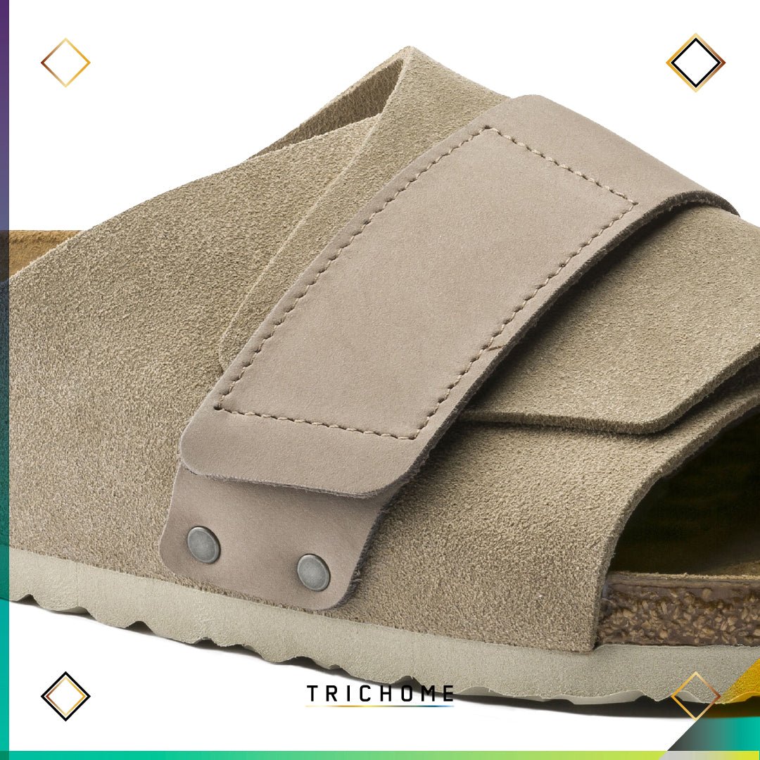 Kyoto Slide [Nubuck Suede] Taupe - Trichome Seattle - Birkenstock - Footwear