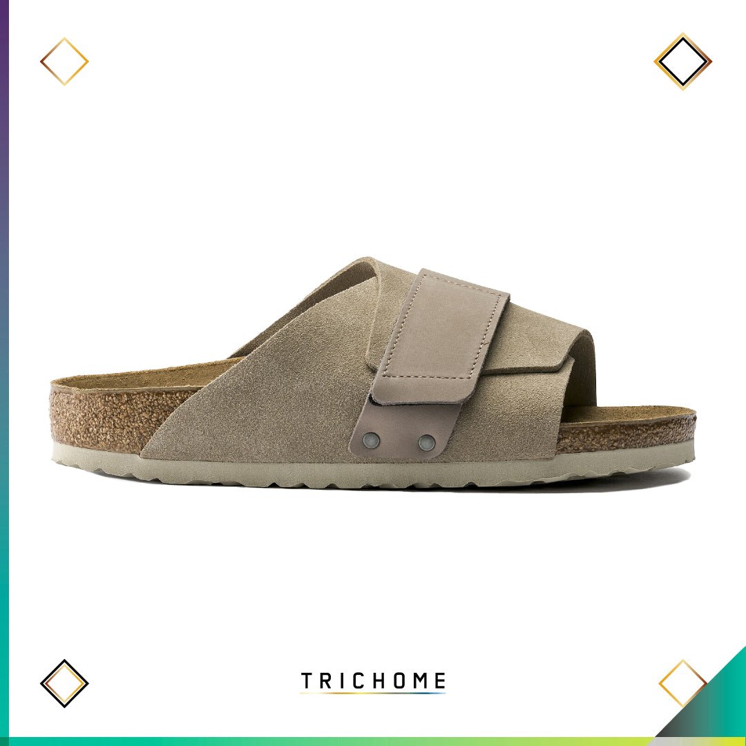 Kyoto Slide [Nubuck Suede] Taupe - Trichome Seattle - Birkenstock - Footwear