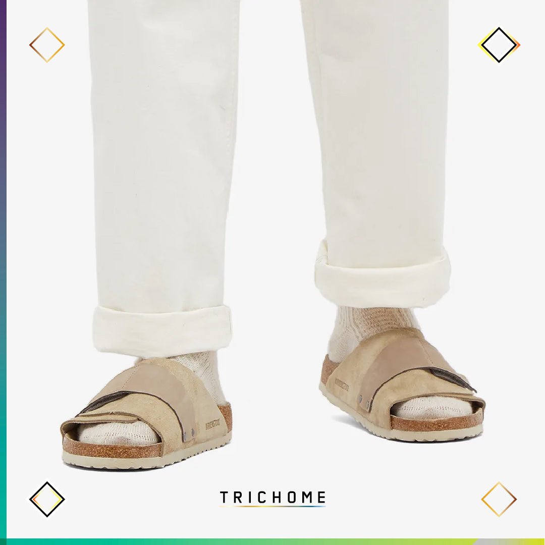 Kyoto Slide Soft Footbed [Suede] - Trichome Seattle - Birkenstock - Footwear