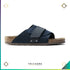 Kyoto Slide [Suede Leather] Navy - Trichome Seattle - Birkenstock - Footwear