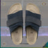 Kyoto Slide [Suede Leather] Navy - Trichome Seattle - Birkenstock - Footwear