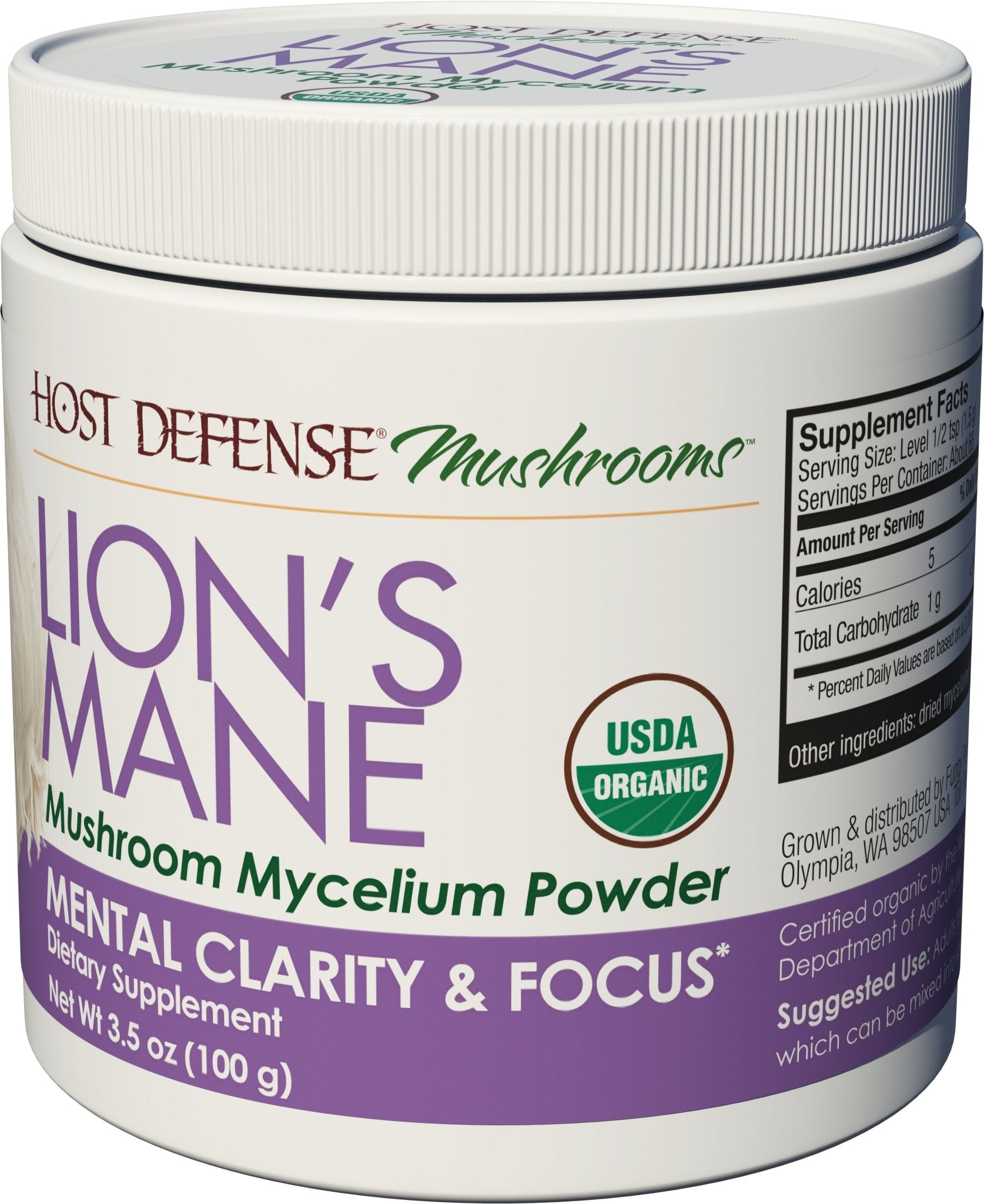 Lion's Mane Powder - Trichome Seattle - Host Defense - Fungi