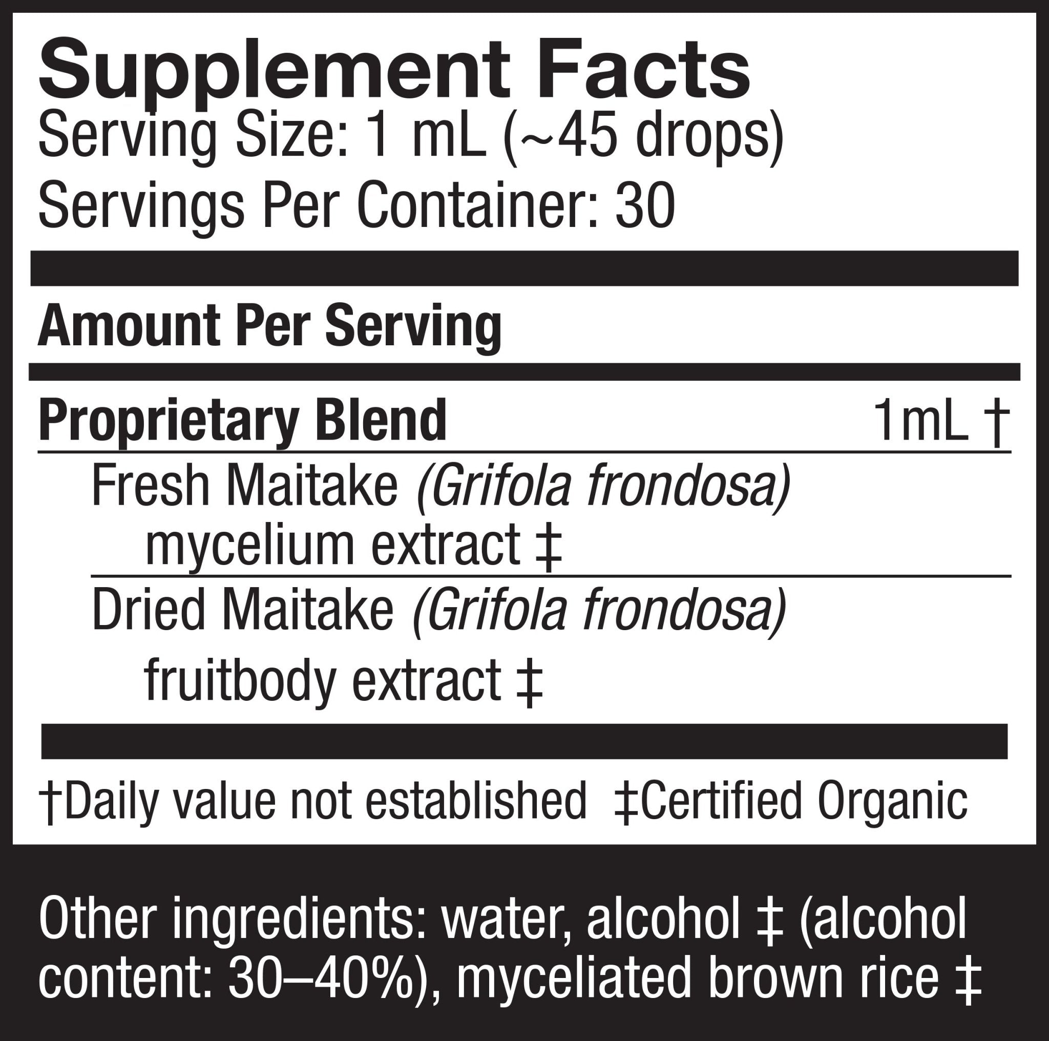 Maitake Extract - Trichome Seattle - Host Defense - Fungi