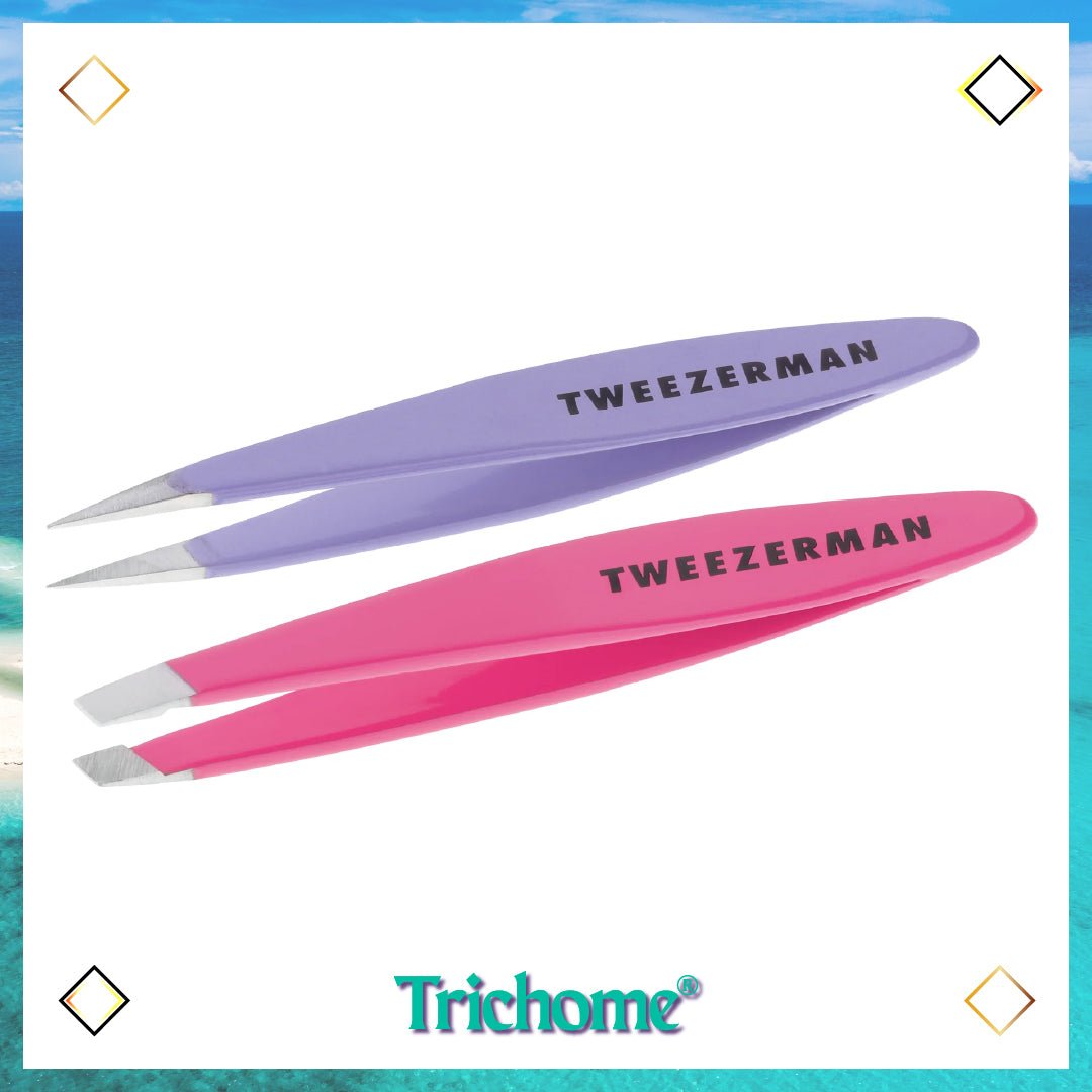 Mini Oval Slant And Point Combo Set - Trichome Seattle - Tweezerman - Personal Care