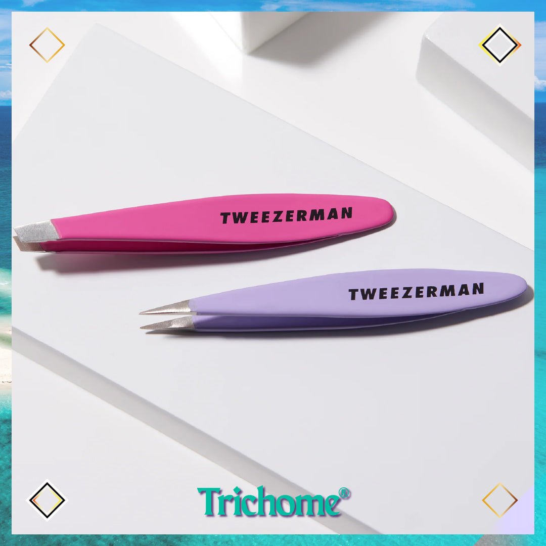 Mini Oval Slant And Point Combo Set - Trichome Seattle - Tweezerman - Personal Care