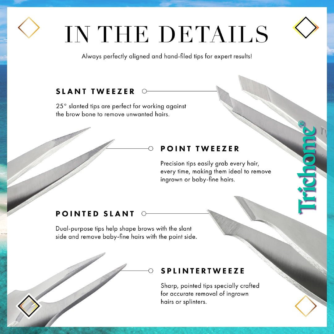 Mini Slant Tweezer - Trichome Seattle - Tweezerman - Personal Care