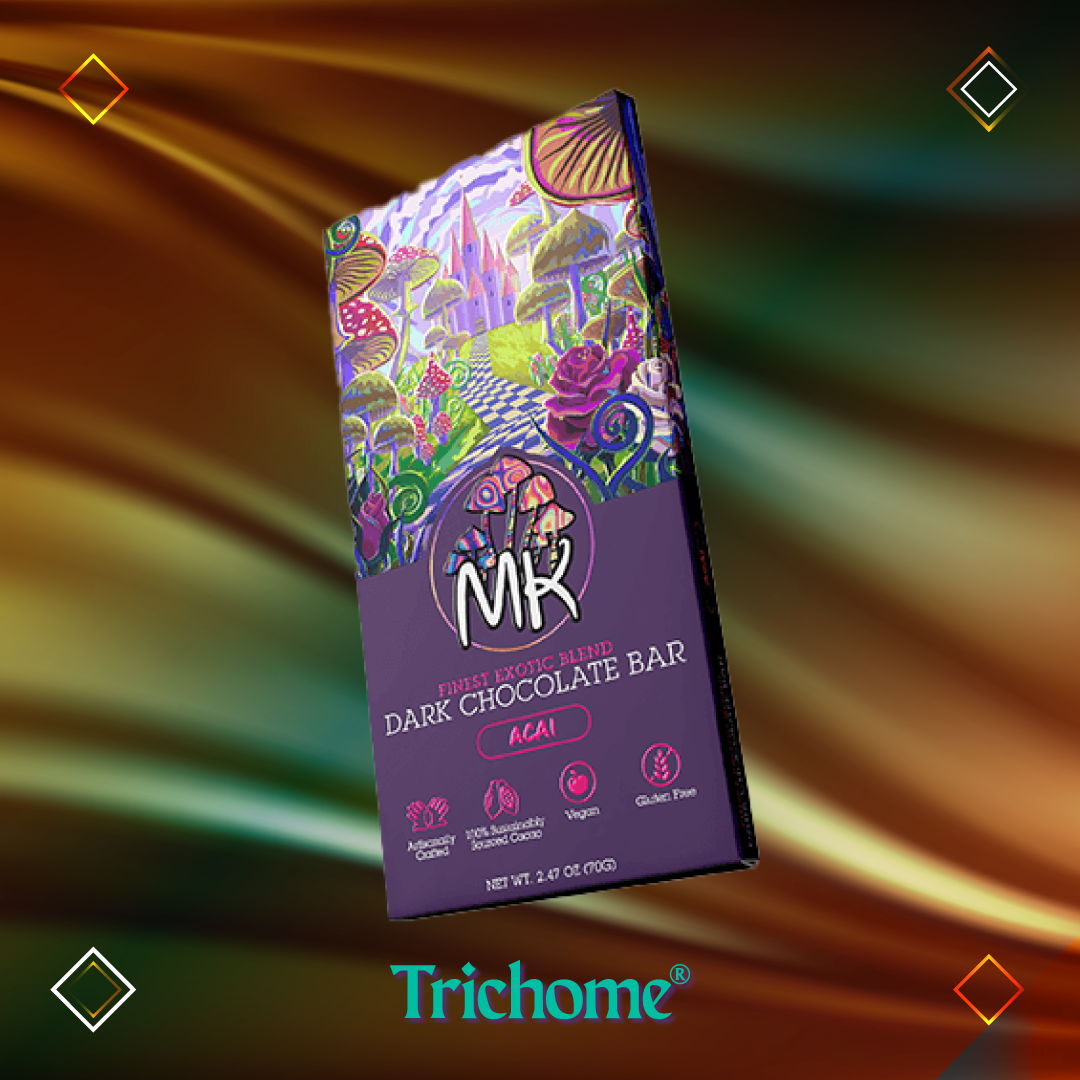 MK Blue Lotus & Lion's Mane Chocolate Bar - Trichome Seattle - MK Brand - Fungi
