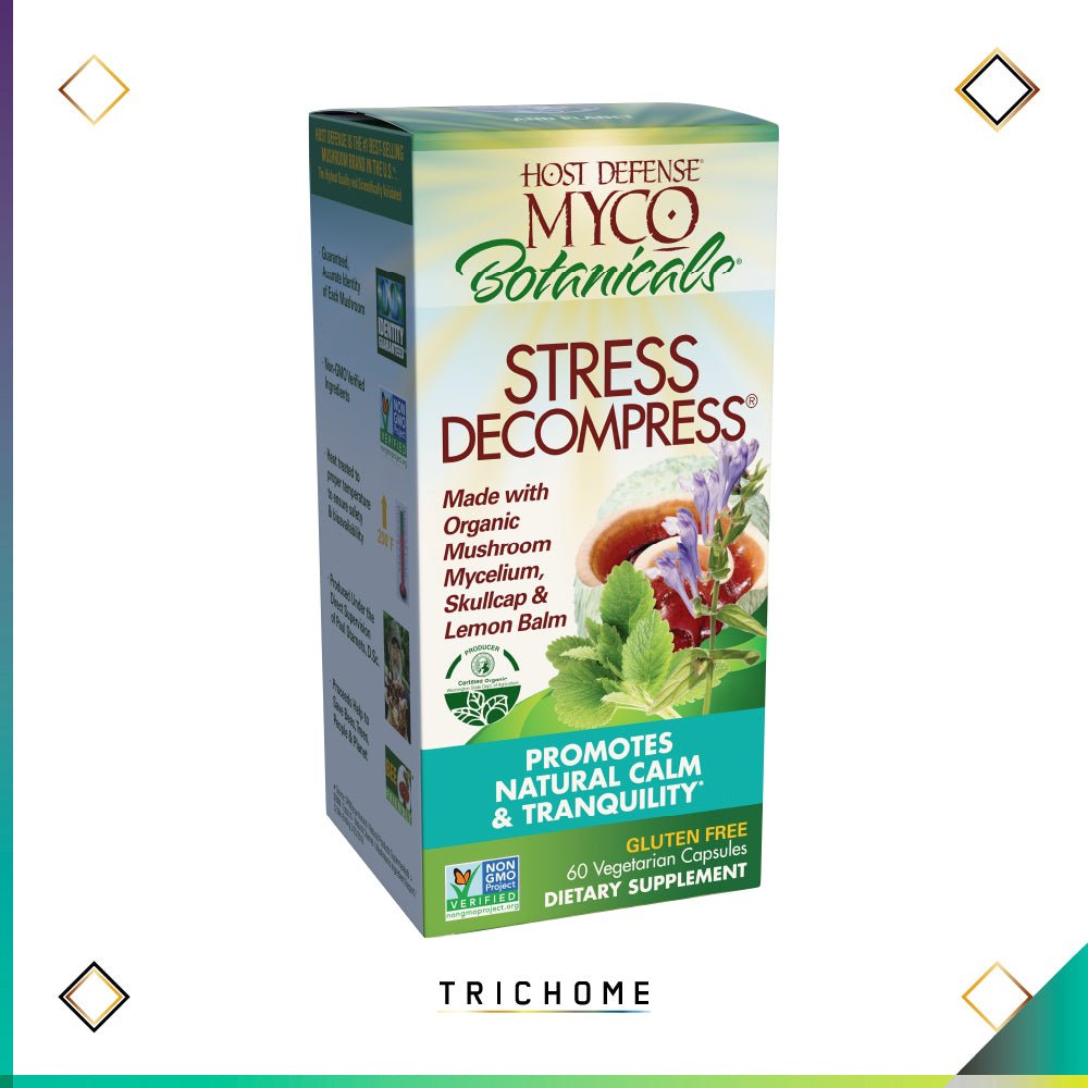 MycoBotanicals® Stress Decompress® Capsules - Trichome Seattle - Host Defense - Fungi