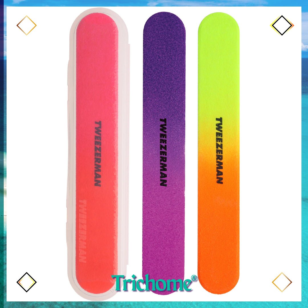 Neon Hot Filemates 3 - Pack - Trichome Seattle - Tweezerman - Personal Care