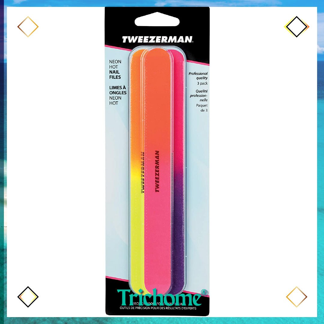 Neon Hot Nail Files 3 - Pack - Trichome Seattle - Tweezerman - Personal Care
