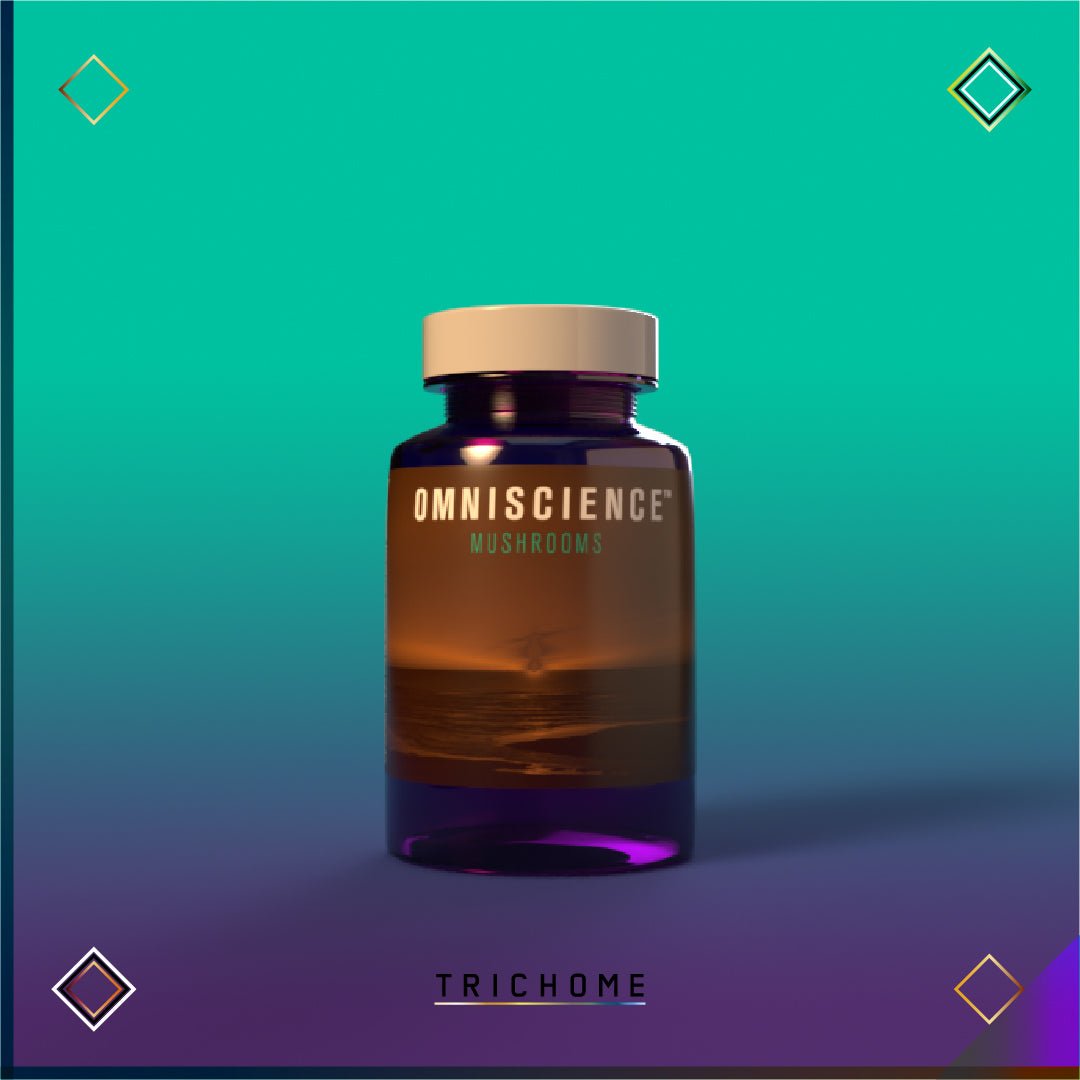 Omniscience Mushrooms 5 Mushroom Blend Capsules - Trichome Seattle - Omniscience Supplements - Fungi