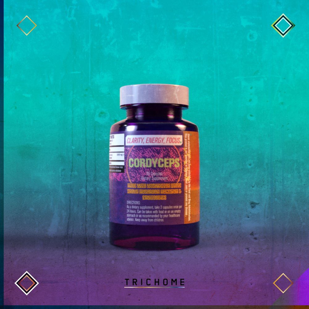 Omniscience Mushrooms Cordyceps Capsules - Trichome Seattle - Omniscience Supplements - Fungi