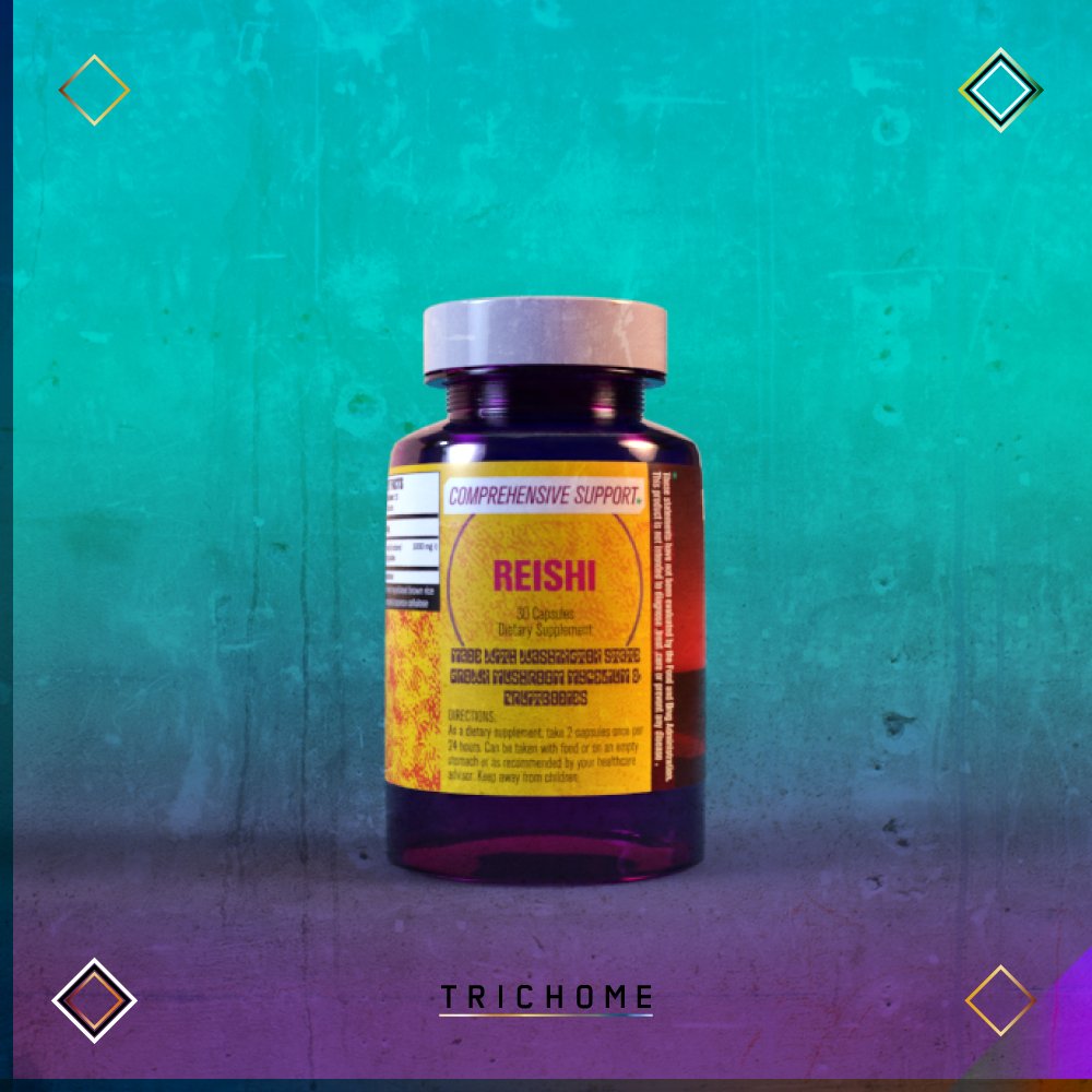 Omniscience Mushrooms Reishi Capsules - Trichome Seattle - Omniscience Supplements - Fungi