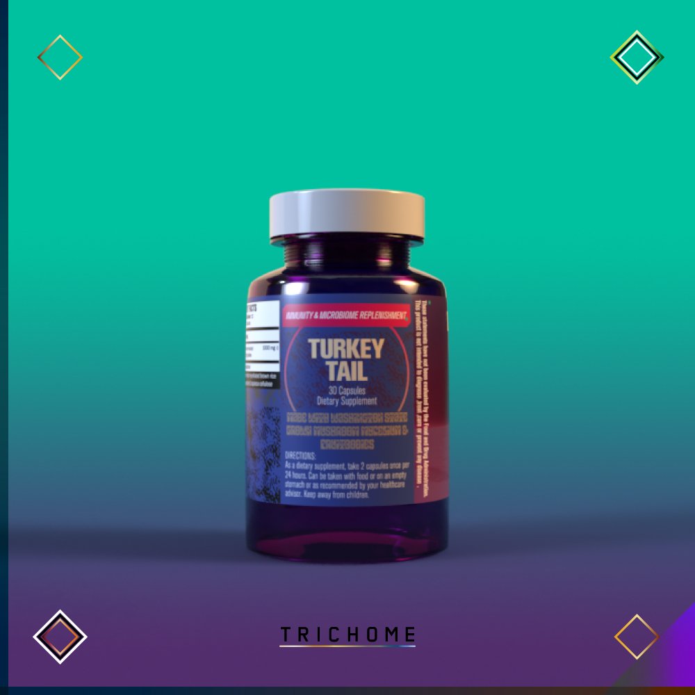 Omniscience Mushrooms Turkey Tail Capsules - Trichome Seattle - Omniscience Supplements - Fungi