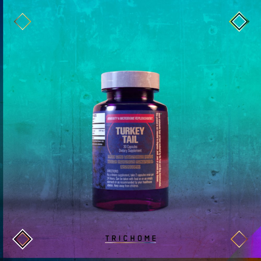 Omniscience Mushrooms Turkey Tail Capsules - Trichome Seattle - Omniscience Supplements - Fungi