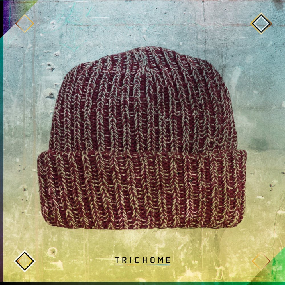 Pacific Northwest Heavy Knit Marled Beanie / Blood & Bone - Trichome Seattle - Trichome - Clothing