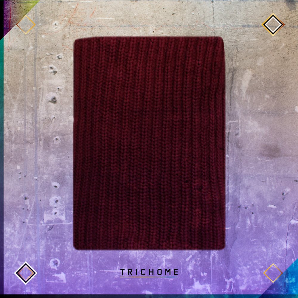 Pacific Northwest Heavy Knit Solid Neck Gaiter / Burgundy - Trichome Seattle - Trichome - Clothing