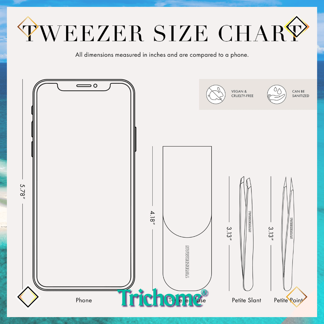 Petite Tweeze Set with Case - Trichome Seattle - Tweezerman - Personal Care