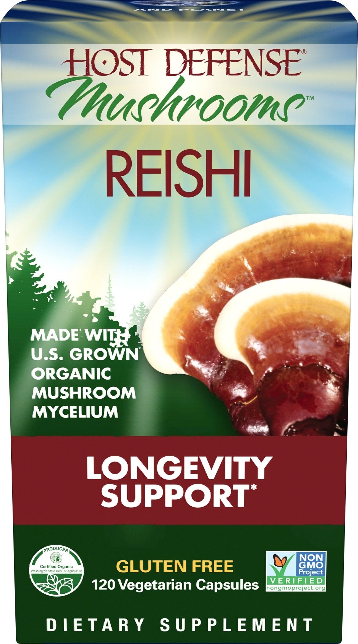 Reishi Capsules - Trichome Seattle - Host Defense - Fungi