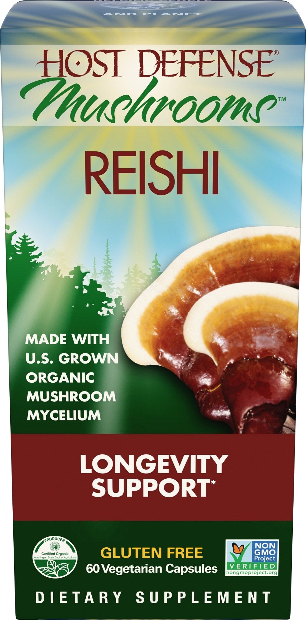 Reishi Capsules - Trichome Seattle - Host Defense - Fungi