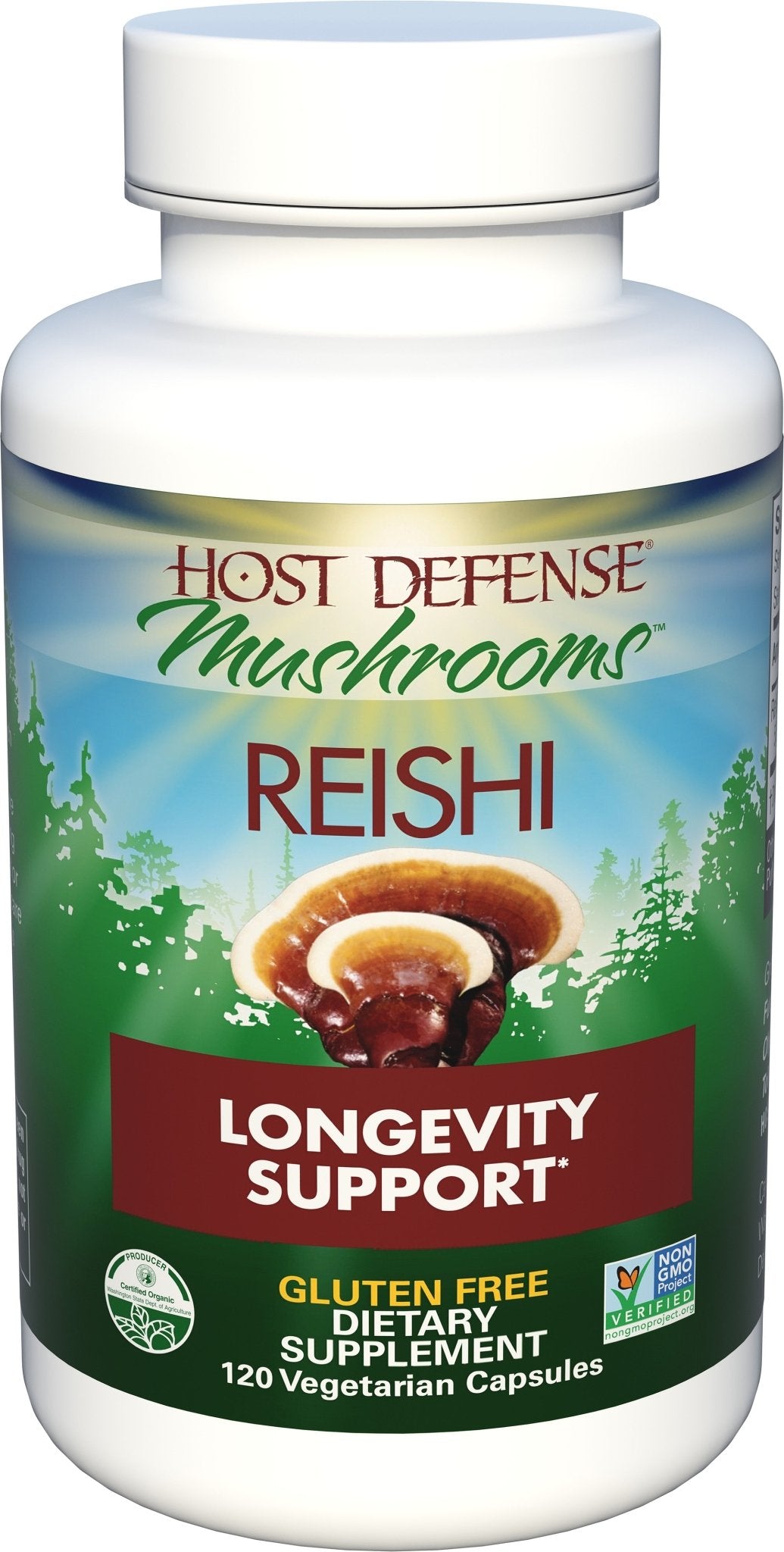 Reishi Capsules - Trichome Seattle - Host Defense - Fungi