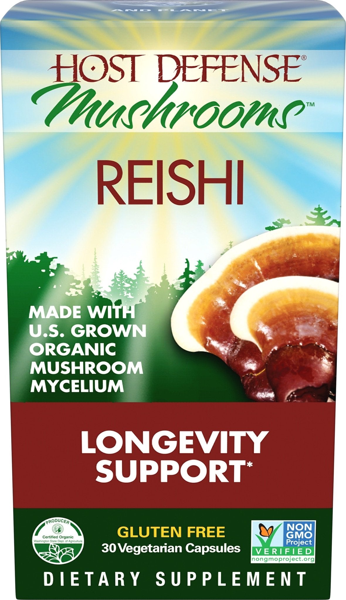 Reishi Capsules - Trichome Seattle - Host Defense - Fungi