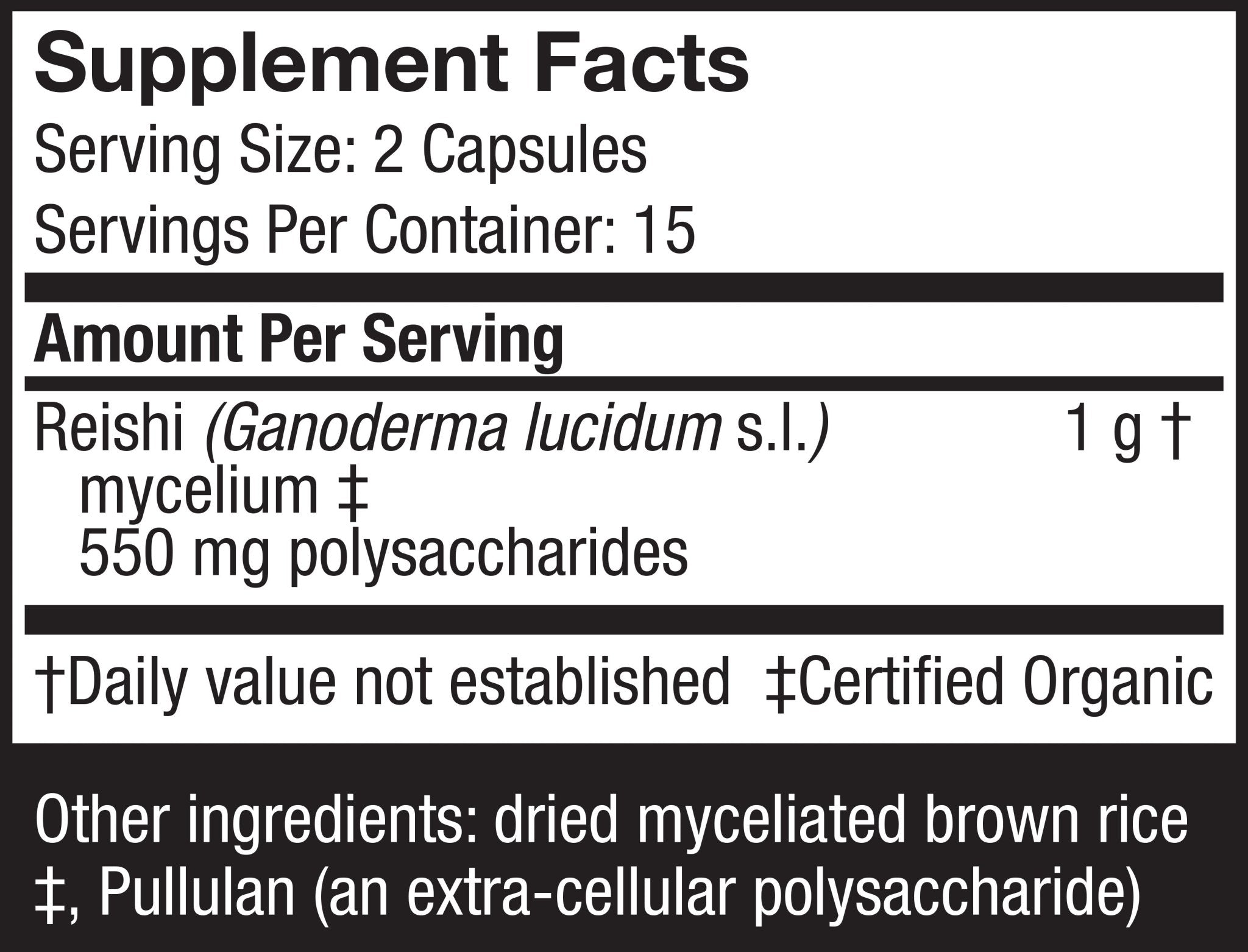 Reishi Capsules - Trichome Seattle - Host Defense - Fungi