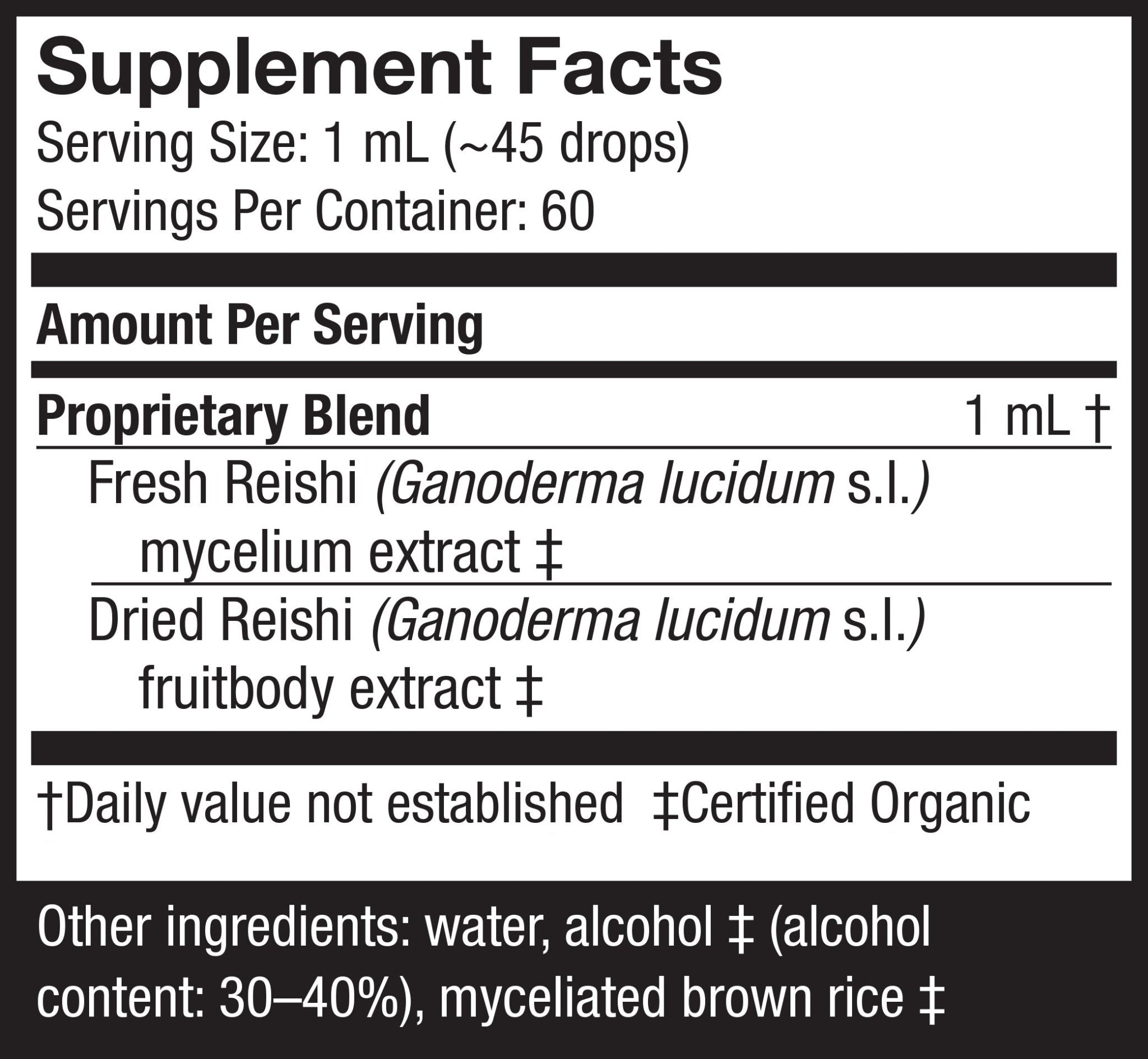 Reishi Extract - Trichome Seattle - Host Defense - Fungi