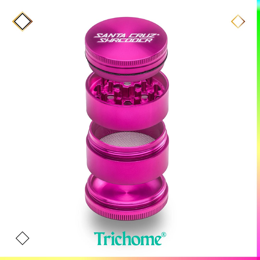 Santa Cruz Shredder Medium 4 - Piece Grinder - Trichome Seattle - Santa Cruz Shredder - Tools