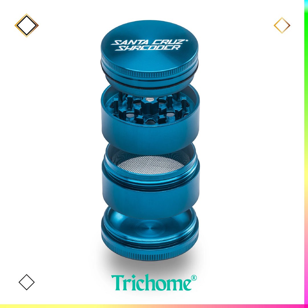 Santa Cruz Shredder Medium 4 - Piece Grinder - Trichome Seattle - Santa Cruz Shredder - Tools