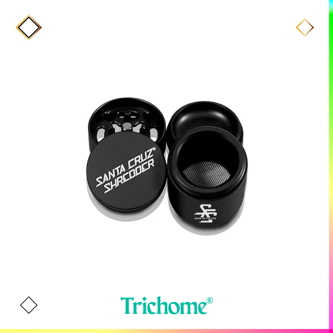 Santa Cruz Shredder Small 4 - Piece Traveler Grinder - Trichome Seattle - Santa Cruz Shredder - Tools