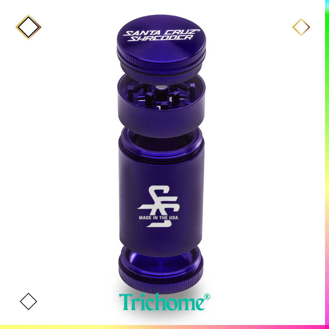 Santa Cruz Shredder Small 4 - Piece Traveler Grinder - Trichome Seattle - Santa Cruz Shredder - Tools