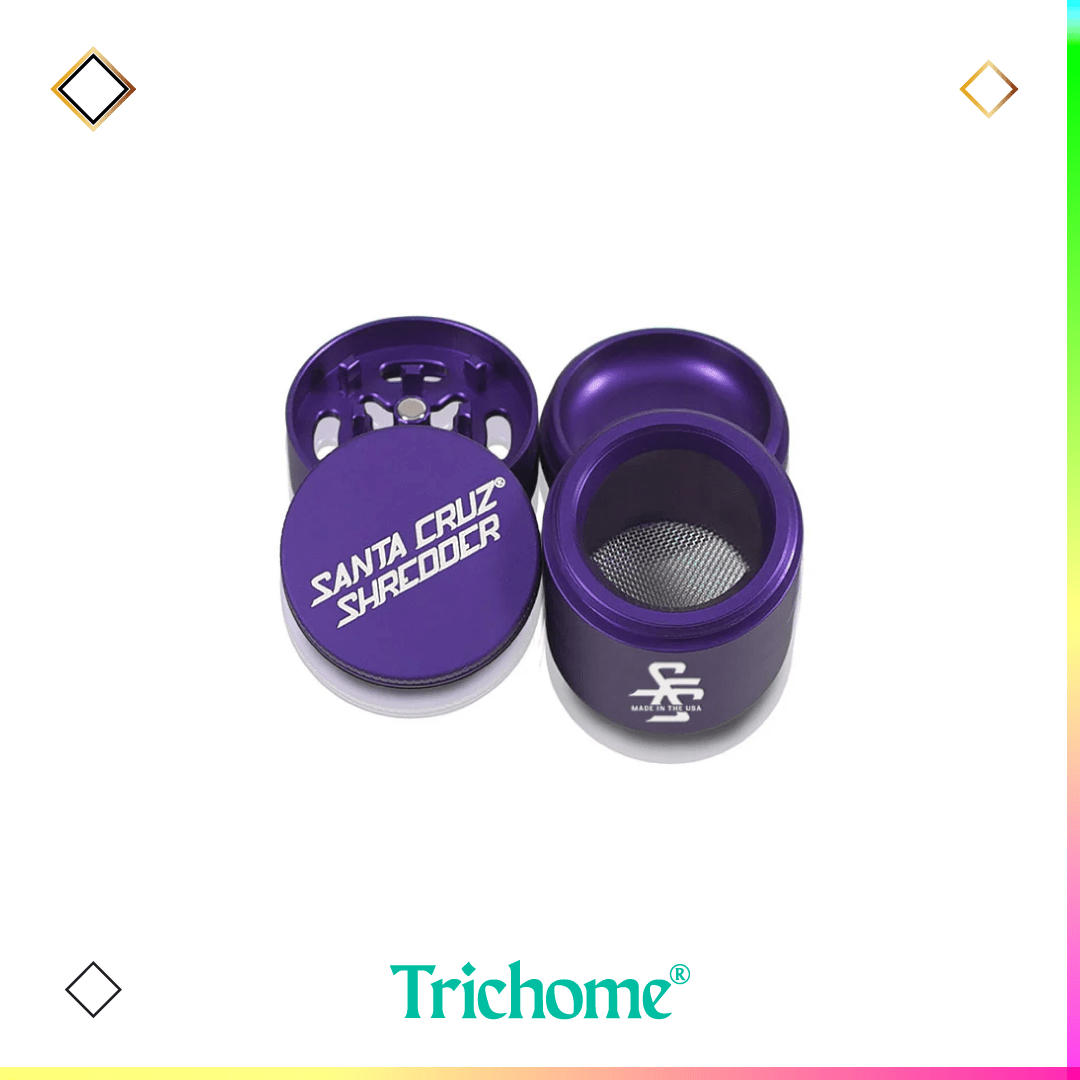Santa Cruz Shredder Small 4 - Piece Traveler Grinder - Trichome Seattle - Santa Cruz Shredder - Tools
