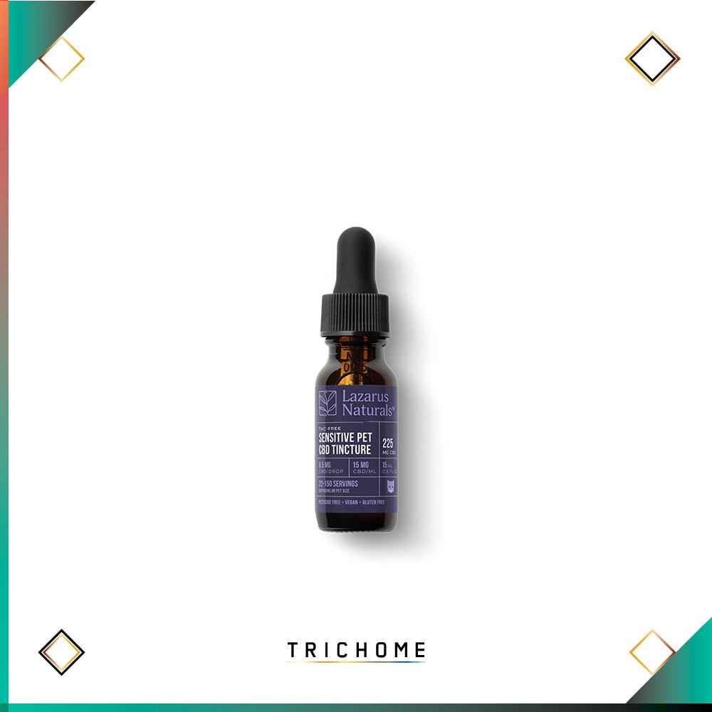 Sensitive Pet CBD Isolate Tincture - Trichome Seattle - Lazarus Naturals - CBD