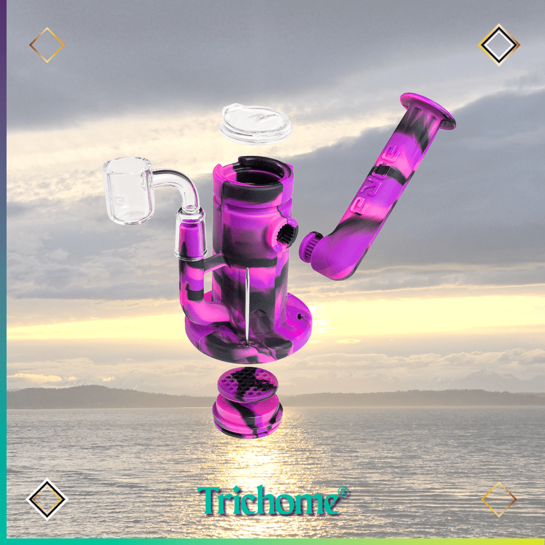 Silicone Sidecar Oil Rig - Trichome Seattle - Eyce - Silicone