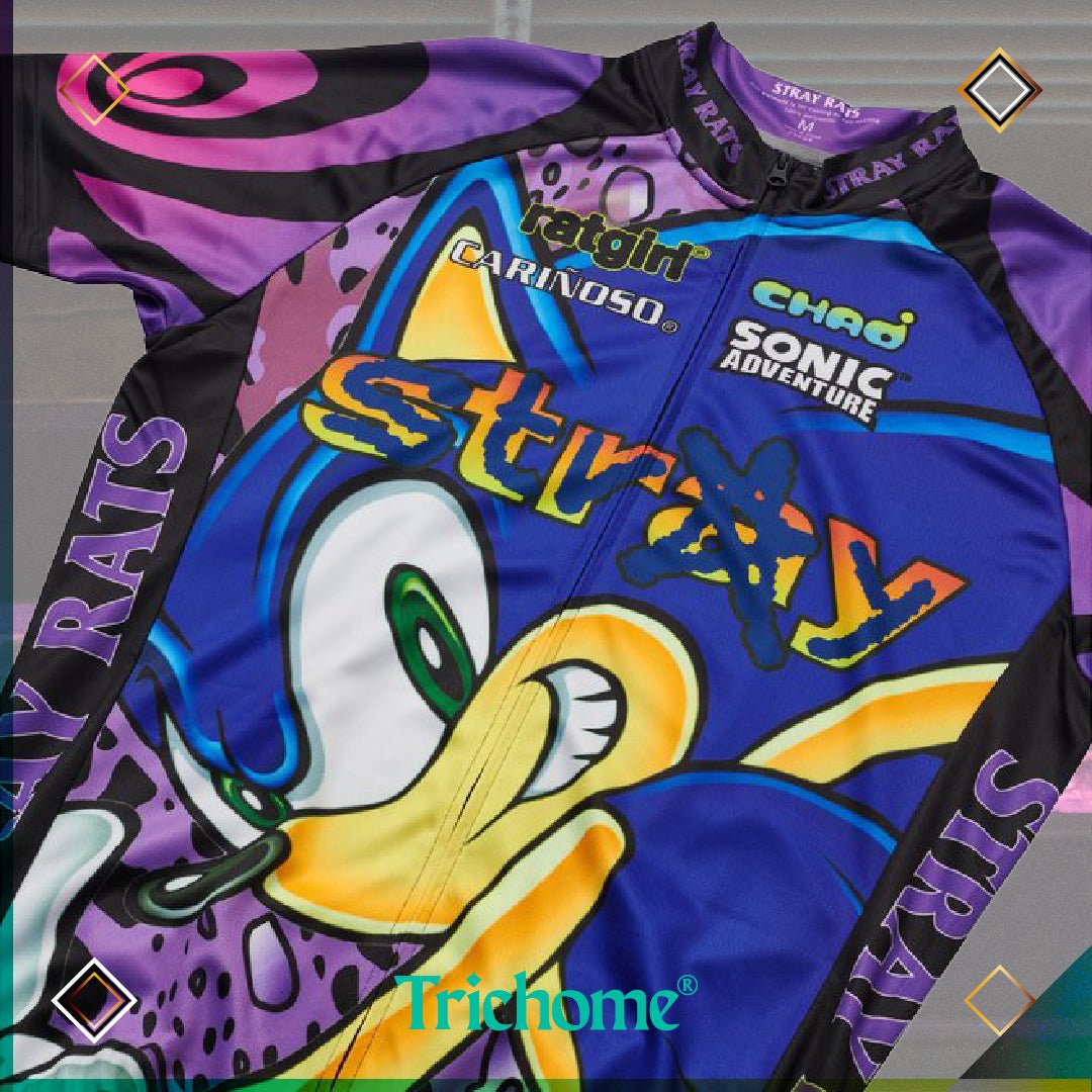 Sonic Adventure Cycling Jersey - Trichome Seattle - Stray Rats - Clothing