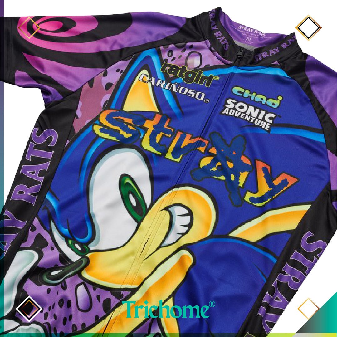 Sonic Adventure Cycling Jersey - Trichome Seattle - Stray Rats - Clothing