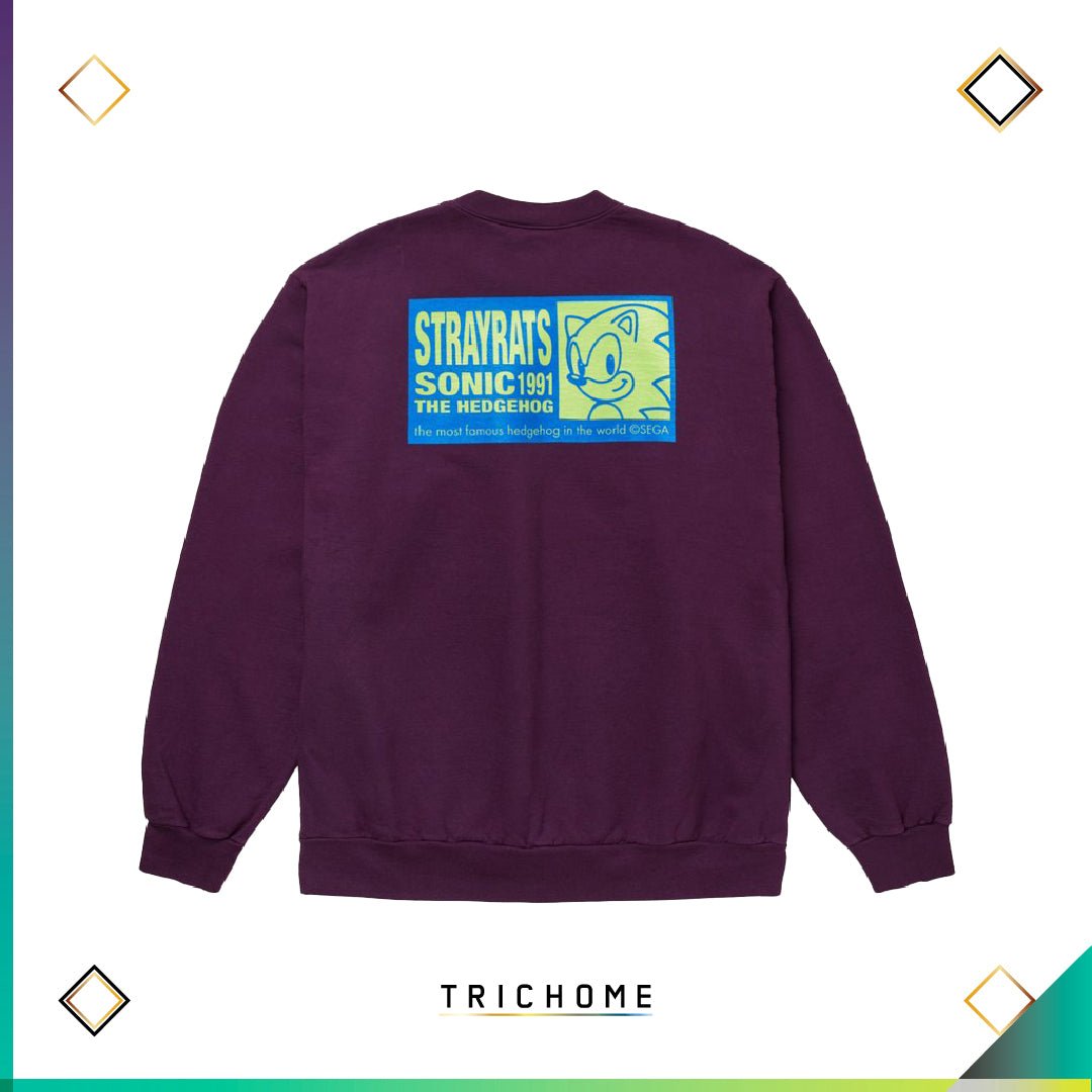 Sonic Critters Crewneck Sweatshirt - Trichome Seattle - Stray Rats - Clothing