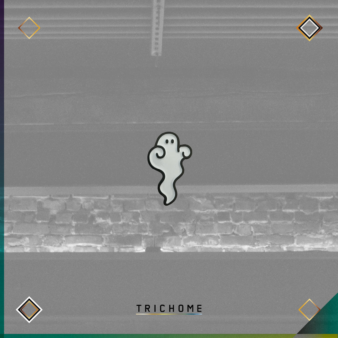 Spoopy Ghost Pin - Trichome Seattle - Padajuan - Accessories