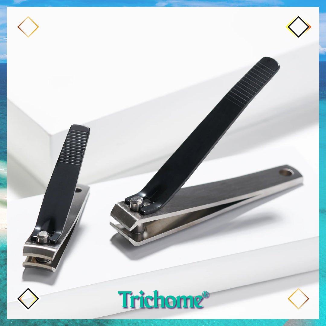 Stainless Steel with Black Handles Nail Clipper Set - Trichome Seattle - Tweezerman - Personal Care