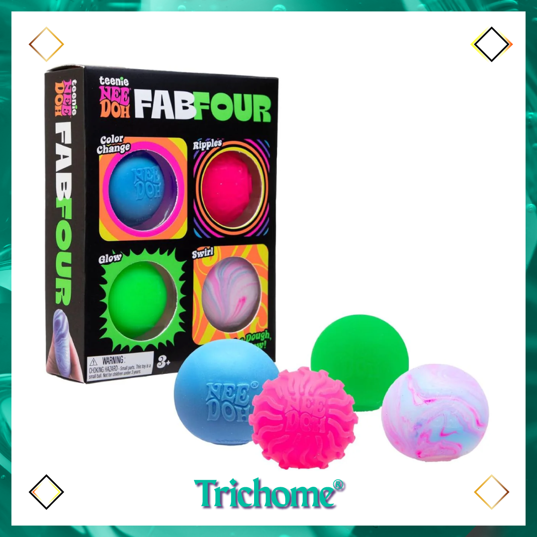 Teenie Fab Four NeeDoh Multi - Pack *Limit 2 Max - Trichome Seattle - NeeDoh - 