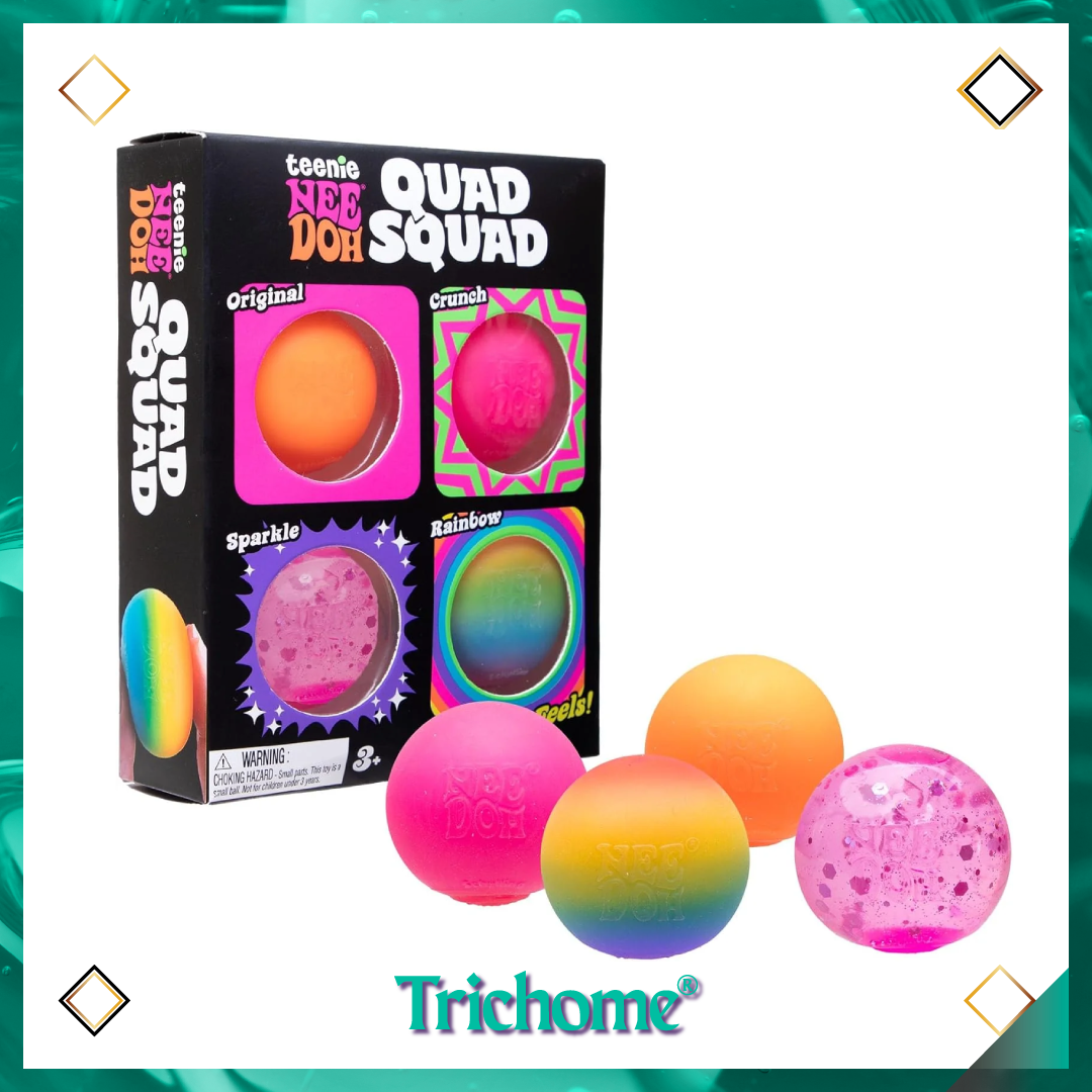 Teenie Quad Squad NeeDoh Multi - Pack *Limit 2 Max - Trichome Seattle - NeeDoh - 