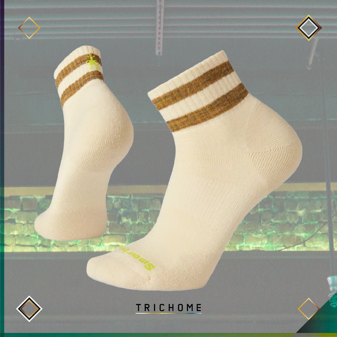 Unisex Athletic Stripe Targeted Cushion Ankle Socks - Trichome Seattle - Smartwool - Clothing