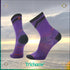 Unisex Run Zero Cushion Mid Crew Pattern Socks - Trichome Seattle - Smartwool - Clothing