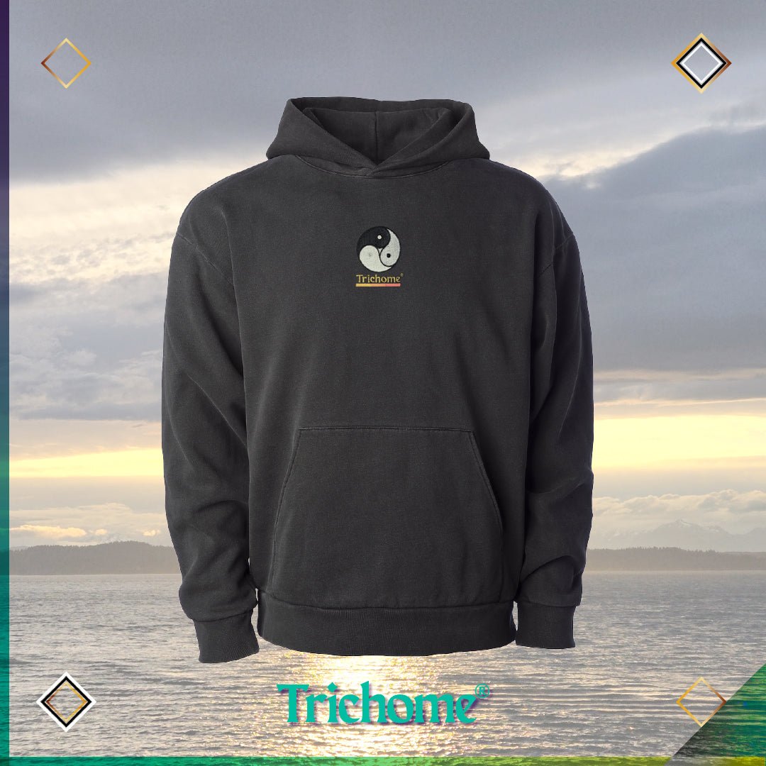 Vintage Fit Triple Yin Yang Pullover Hoodie - Trichome Seattle - Trichome - Clothing