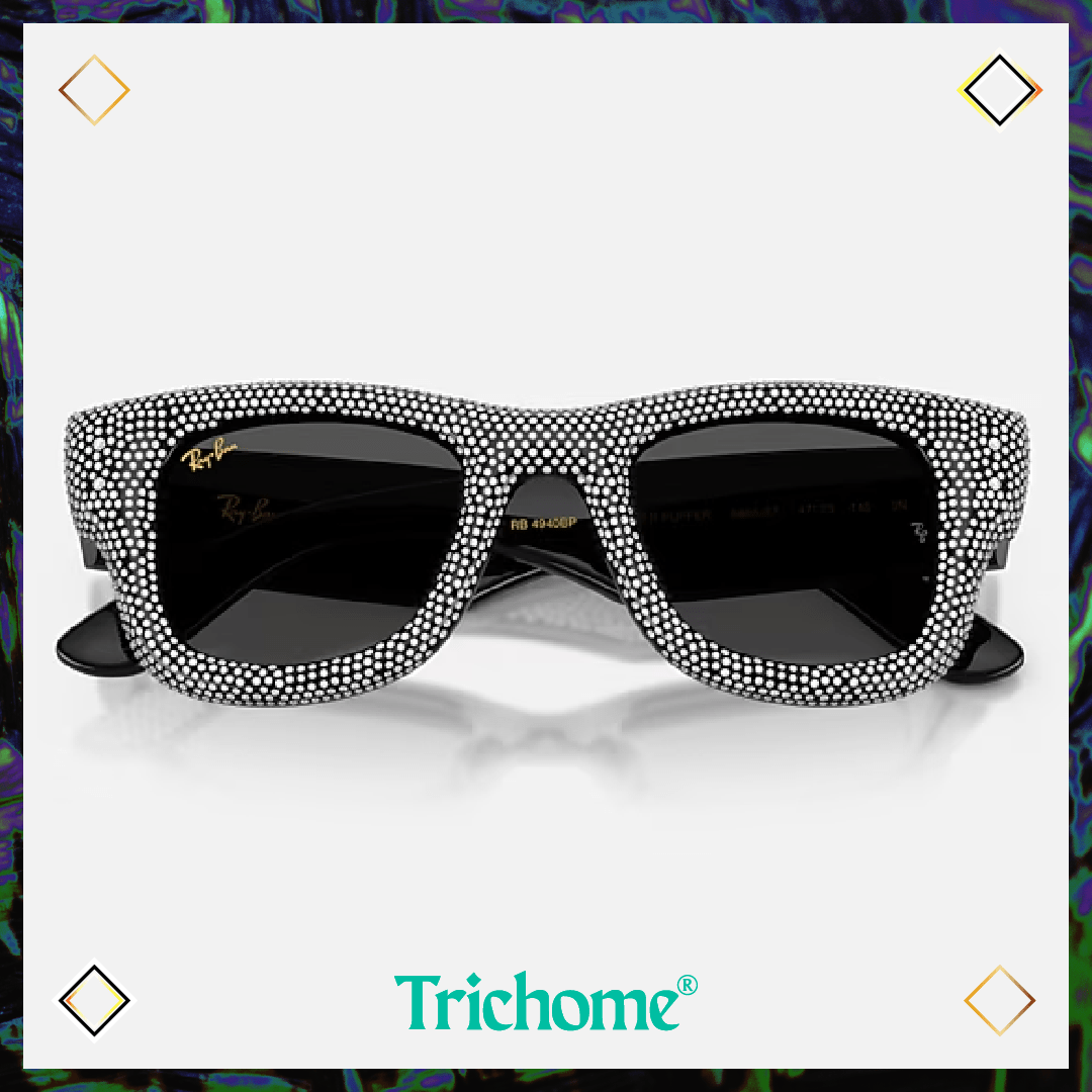 Wayfarer Puffer Crystal Pavé Edition - Trichome Seattle - Ray - Ban - Eyewear