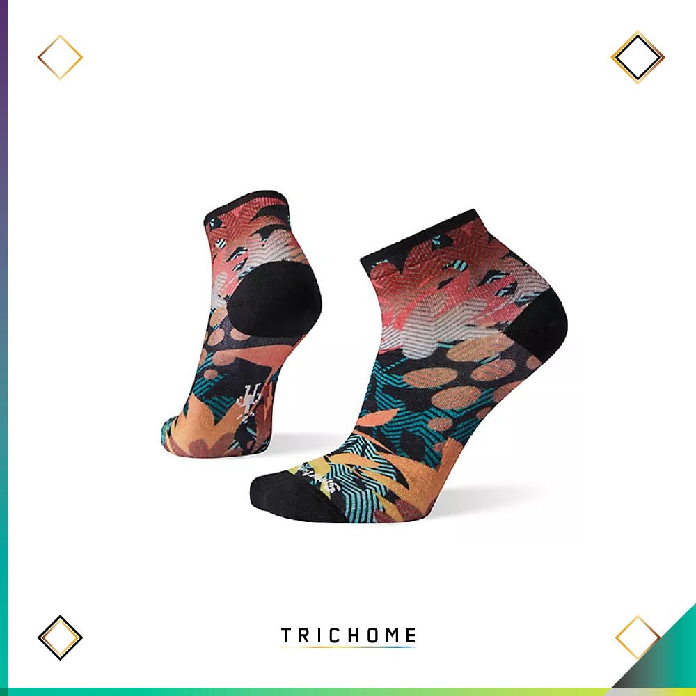 Women's Curated Floral Graphic Mini Boot Socks - Trichome Seattle - Smartwool - Clothing