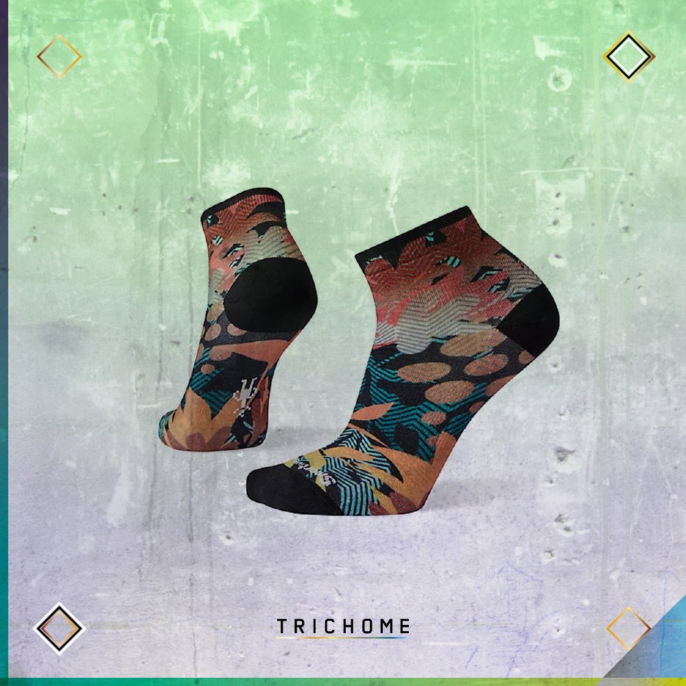 Women's Curated Floral Graphic Mini Boot Socks - Trichome Seattle - Smartwool - Clothing