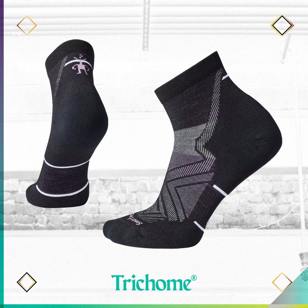 Women's Run Targeted Cushion Ankle Socks - Trichome Seattle - Smartwool - Clothing