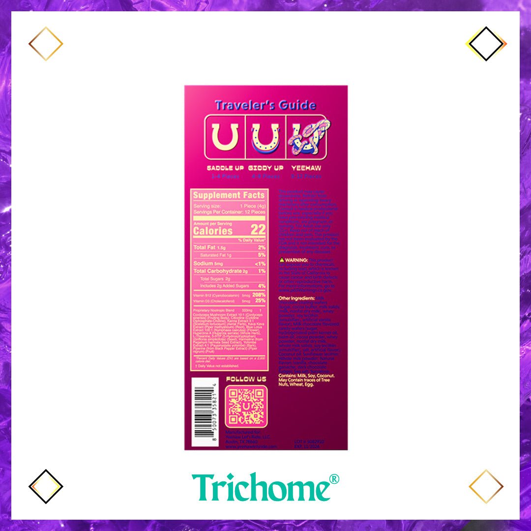 YEEHAW Infused Chocolate Bar - Trichome Seattle - Koi - Fungi